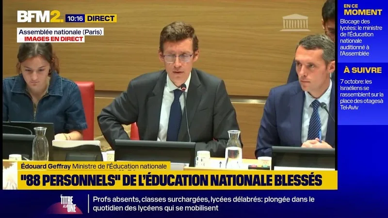 BLOCAGE DES LYCÉES: « 215 ÉLÈVES BLESSÉS », SELON LE MINISTRÈRE DE L’ÉDUCATION NATIONALE