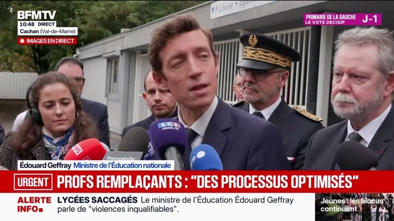 ARRIVÉE DE 3.000 PROFESSEURS REMPLAÇANTS: « CE SONT DES PERSONNES QUI ONT PASSÉ LES CONCOURS », INDIQUE LE MINISTRE DE L’ÉDUCATION NATIONALE