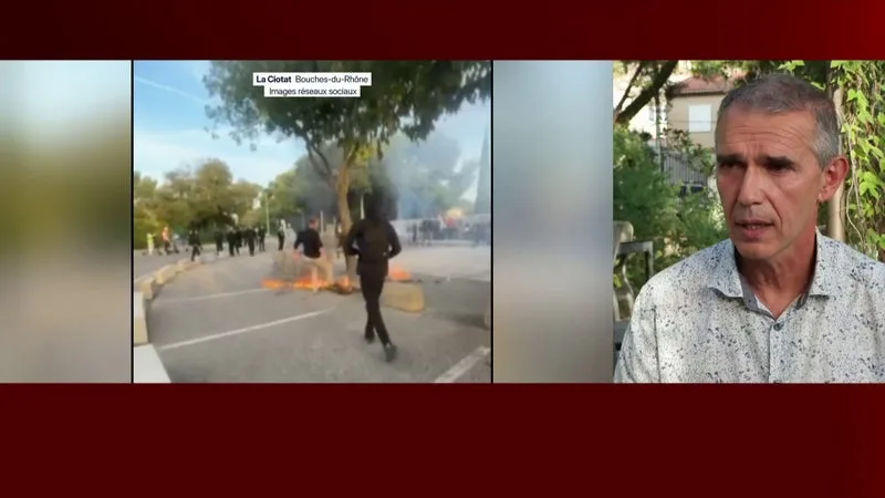 DOCUMENT BFMTV. « J’AVAIS LES PIEDS TRÈS PRÈS DU FEU »: UN PROFESSEUR ASPERGÉ D’ESSENCE À LA CIOTAT LORS D’UNE MOBILISATION LYCÉENNE TÉMOIGNE