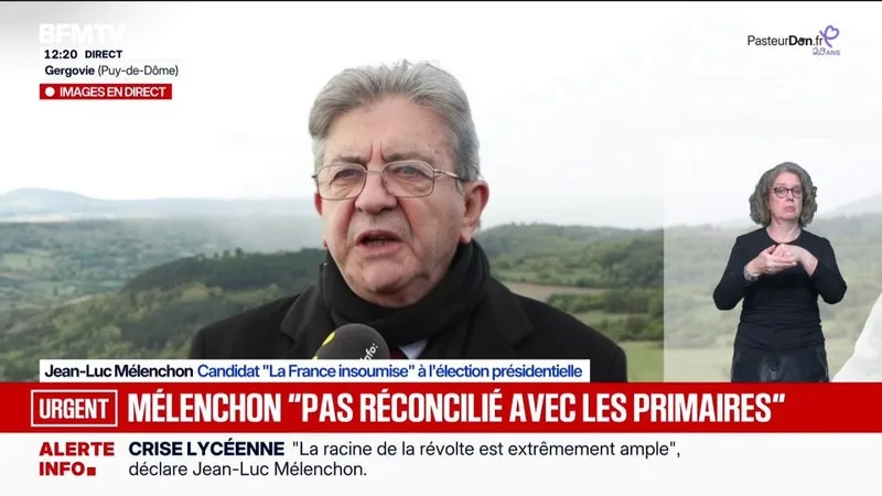 MOBILISATION DU 17 OCTOBRE : JEAN-LUC MÉLENCHON, CANDIDAT LFI À LA PRÉSIDENTIELLE, RECOMMANDE AUX LYCÉENS ET AUX ÉTUDIANTS « LES STRATÉGIES NON-VIOLENTES »