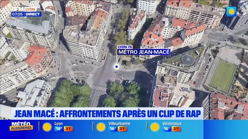 DES AFFRONTEMENTS ONT EU LIEU CE WEEK-END SUR LA PLACE JEAN MACÉ À LYON