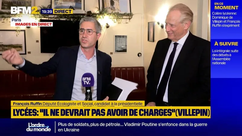 « NOUS AVONS POURSUIVI NOS DISCUSSIONS », CONFIE FRANÇOIS RUFFIN À PROPOS DE SON RAPPROCHEMENT AVEC DOMINIQUE DE VILLEPIN