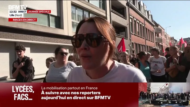 COLÈRE LYCÉENNE: « EN TANT QUE PARENTS, ON DOIT SE POSITIONNER », ESTIME CETTE MÈRE D’UNE ÉLÈVE QUI PARTICIPE À LA MOBILISATION À LILLE