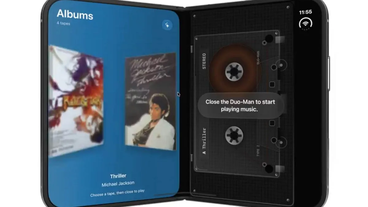 DUO-MAN : UNE APPLICATION TRANSFORME L’IPHONE DUO EN WALKMAN SONY VIRTUEL