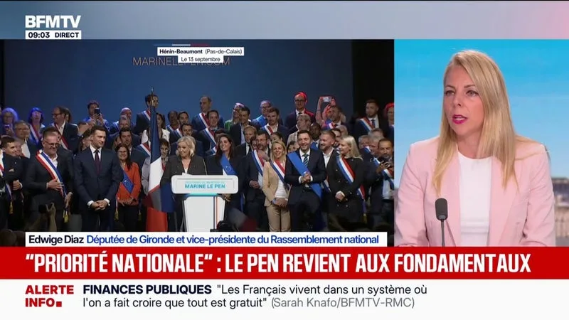 EDWIGE DIAZ, VICE-PRÉSIDENTE DU RN: « LES FRANÇAIS DOIVENT BÉNÉFICIER D’UNE PRIORITÉ D’ACCÈS DANS LES LOGEMENTS SOCIAUX »