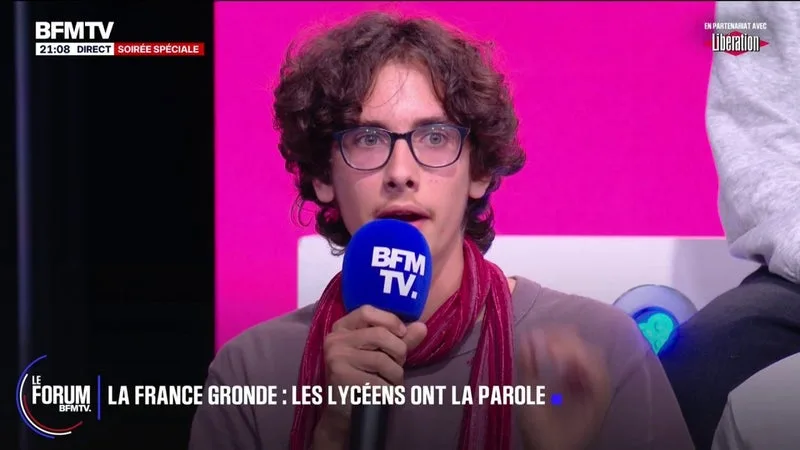 FORUM BFMTV – CRISE LYCÉENNE: LE PREMIER MINISTRE « N’A RIEN À PROPOSER AUX LYCÉENS », ESTIME EUSTACHE, MILITANT DE “RÉVOLUTION PERMANENTE” ET ÉLÈVE DE TERMINALE