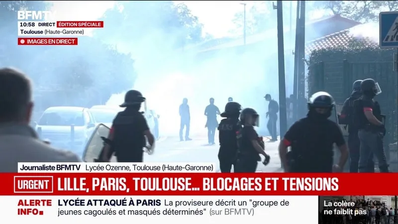COLÈRE LYCÉENNE: UNE TENSION TOUJOURS PALPABLE À TOULOUSE
