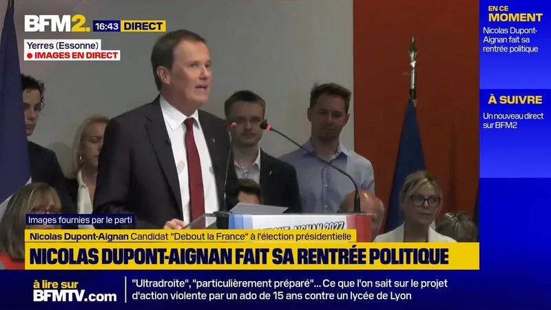 NICOLAS DUPONT-AIGNAN : « NOUS ALLONS AVOIR UN PLAN POUR RÉTABLIR L’ORDRE ET BLOQUER L’IMMIGRATION »