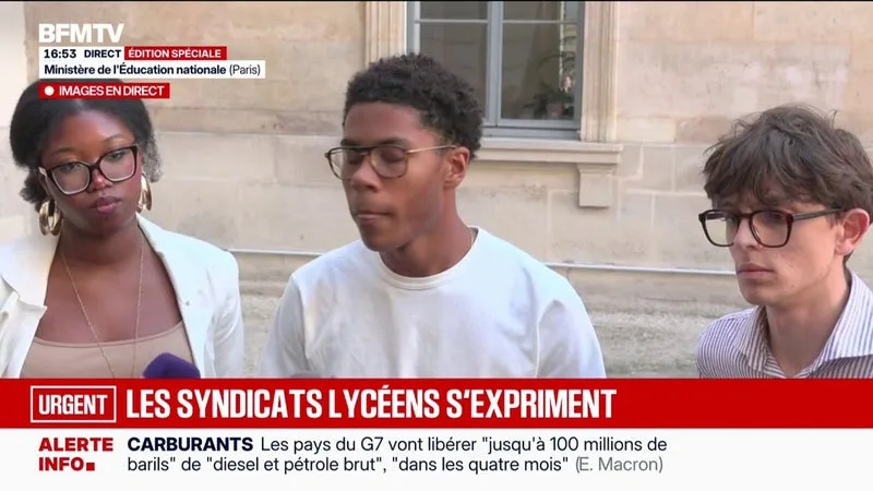 SYNDICATS LYCÉENS REÇUS PAR L’ÉDUCATION NATIONALE: « L’OBJECTIF ÉTAIT DE RÉTABLIR LE DIALOGUE », ASSURENT LES SYNDICATS QUI SE « DÉSOLIDARISENT » DES VIOLENCES