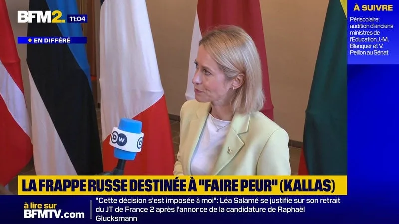 FRAPPE RUSSE CONTRE UN TRAIN EN UKRAINE: « DESTINÉE À EFFRAYER LES PAYS OCCIDENTAUX », AFFIRME KAJA KALLAS