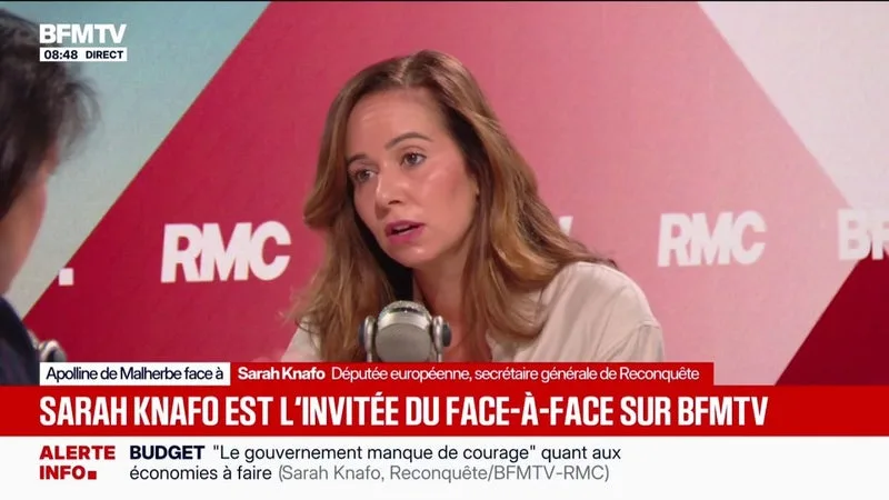 PERCÉE DE L’AFD EN ALLEMAGNE: « ON A QUELQUES INTÉRÊTS COMMUNS », AFFIRME SARAH KNAFO, SECRÉTAIRE GÉNÉRALE DE RECONQUÊTE