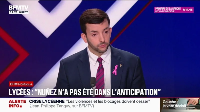 MOBILISATION LYCÉENNE: « LAURENT NUÑEZ N’A PAS DU TOUT ÉTÉ DANS L’ANTICIPATION (…) DES DÉBORDEMENTS AURAIENT PU ÊTRE ÉVITÉS », DÉCLARE JEAN-PHILIPPE TANGUY (RN)