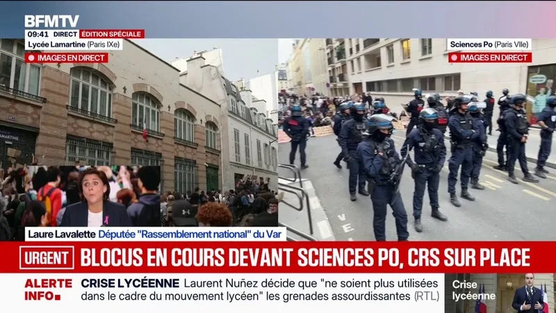 COLÈRE LYCÉENNE: « MÊME SI LA REVENDICATION EST LÉGITIME, LA FAÇON DE FAIRE N’EST ABSOLUMENT PAS LÉGITIME », ESTIME LAURE LAVALETTE (RN)