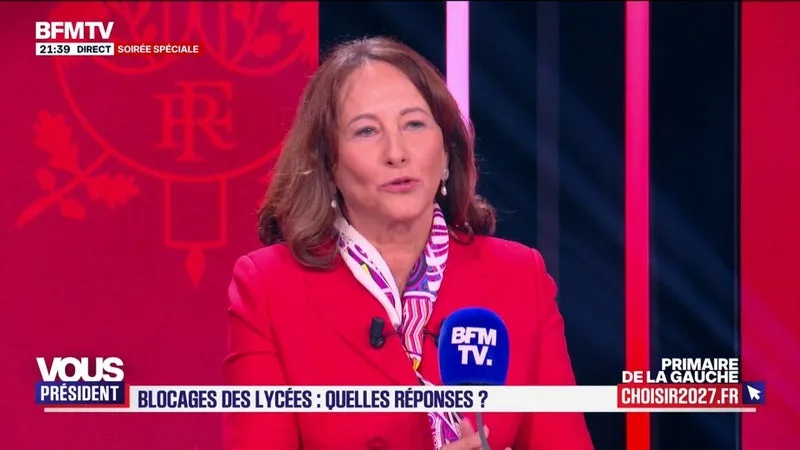 MOBILISATION LYCÉENNE: SÉGOLÈNE ROYAL « ENCOURAGE LES ADULTES À ÊTRE AUX CÔTÉS DES LYCÉENS »
