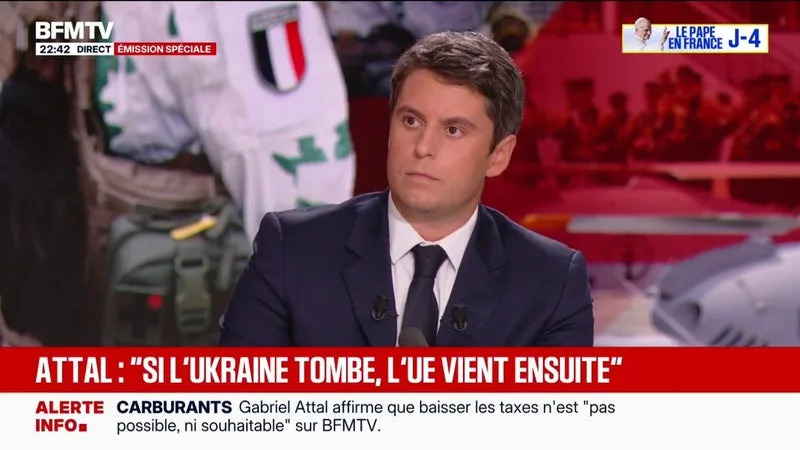 MENACE RUSSE, GUERRE EN UKRAINE: « DÉCLARER LA GUERRE À LA RUSSIE ? LA RÉPONSE EST NON », ASSURE GABRIEL ATTAL, CANDIDAT (RENAISSANCE) À L’ÉLECTION PRÉSIDENTIELLE
