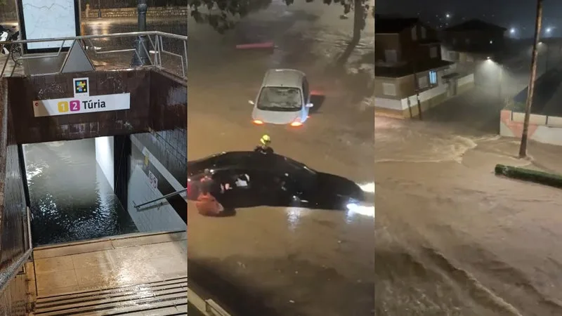 UN MORT, MÉTRO À L’ARRÊT À VALENCE, ALERTE ROUGE À BARCELONE… DE FORTES PLUIES SECOUENT LE LITTORAL ESPAGNOL