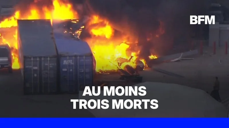 LOS ANGELES: UN HÉLICOPTÈRE DE TÉLÉVISION S’ÉCRASE EN DIRECT ALORS QU’IL COUVRE UN ACCIDENT DE BUS