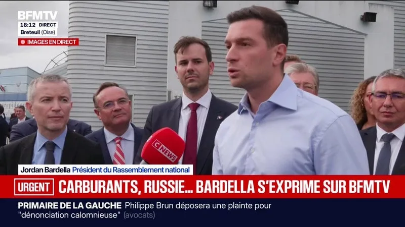 PRIX DES CARBURANTS: « ON EST DANS UNE SITUATION D’EXTRÊME URGENCE », DÉCLARE JORDAN BARDELLA, PRÉSIDENT DU RN