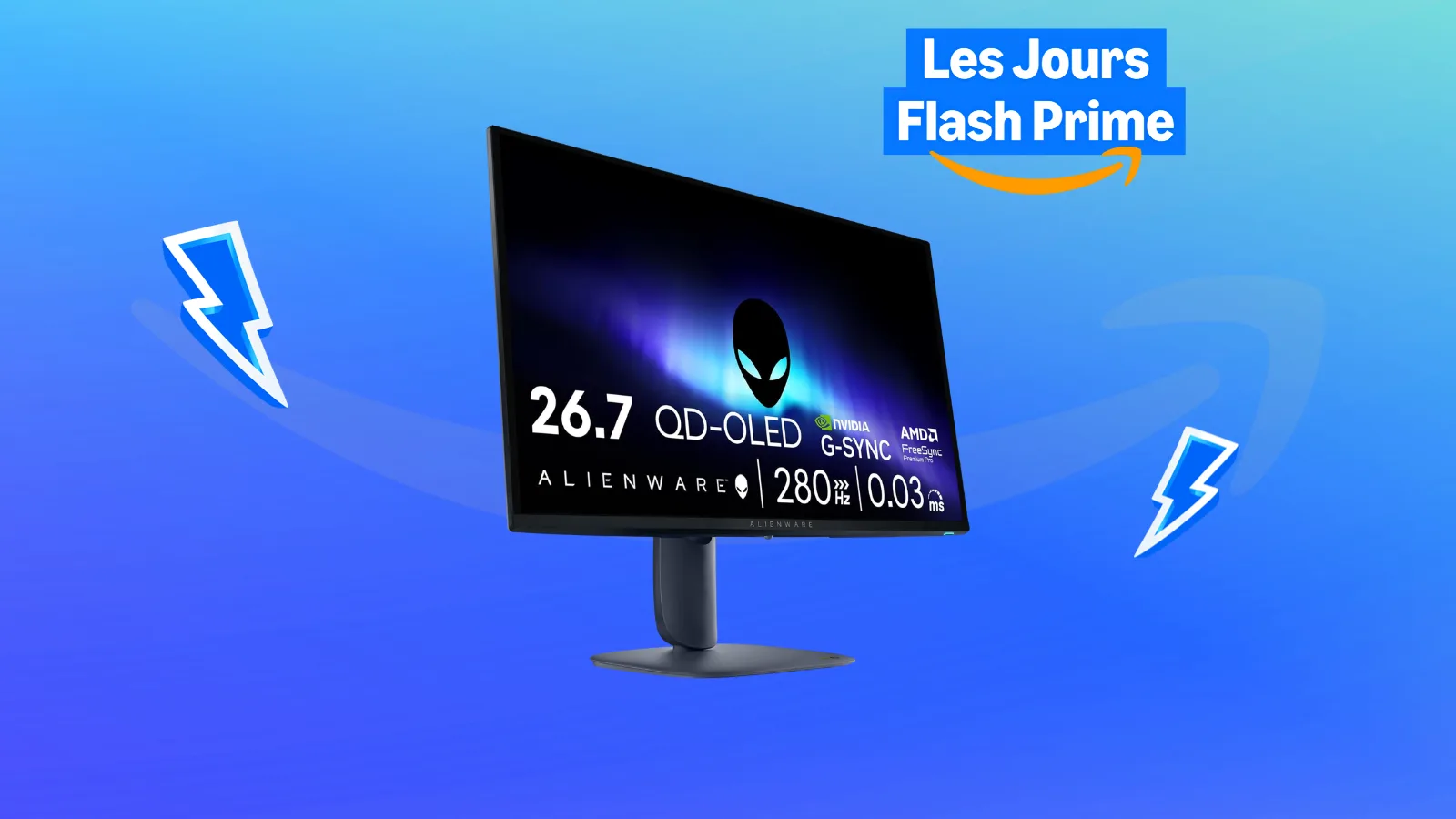 CET ÉCRAN GAMING D’ALIENWARE DE 27 POUCES À 280 HZ EN QHD PERD 20% PENDANT LES JOURS FLASH D’AMAZON