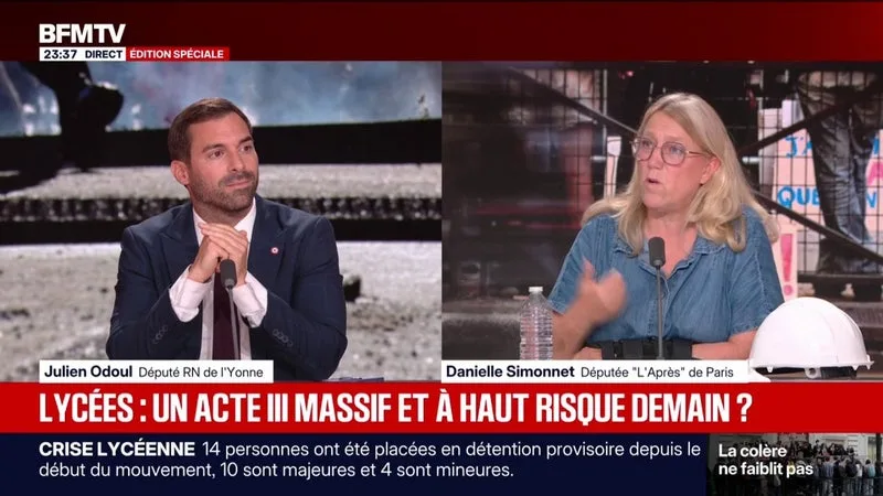 MOUVEMENT LYCÉEN: « TOUT EST FAIT POUR DÉNIGRER LA JEUNESSE ET LA TERRORISER », ESTIME DANIELLE SIMONNET, DÉPUTÉE « L’APRÈS » DE PARIS