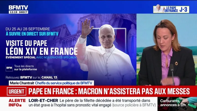 VISITE DU PAPE EN FRANCE: EMMANUEL MACRON N’ASSISTERA À AUCUNE MESSE DE LÉON XIV