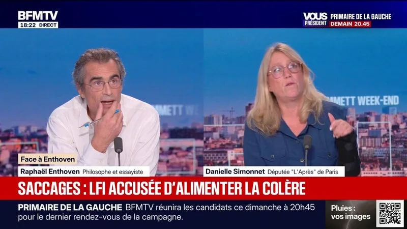 COLÈRE LYCÉENNE: « CEUX QUI PEUVENT PERMETTRE LA DÉSESCALADE, C’EST LE GOUVERNEMENT ET LES FORCES DE L’ORDRE », EXPLIQUE DANIELLE SIMONNET, DÉPUTÉE (L’APRÈS)