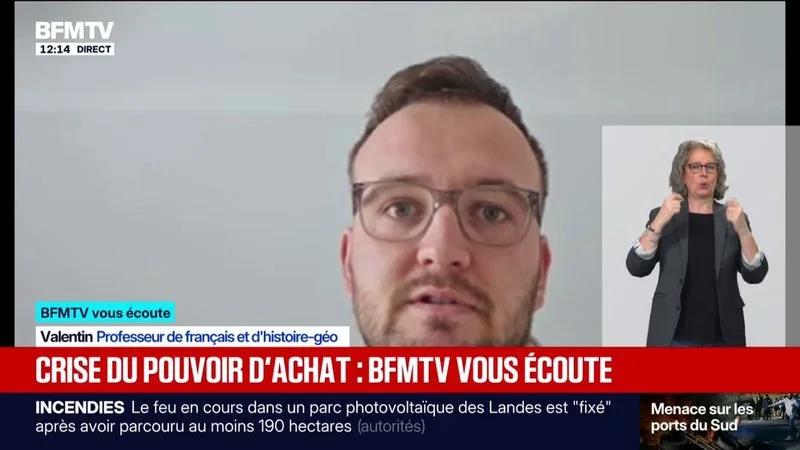 PRIX DES CARBURANTS: « IL Y A UN RÉEL COÛT D’ALLER TRAVAILLER AUJOURD’HUI », TÉMOIGNE VALENTIN, PROFESSEUR DE FRANÇAIS ET D’HISTOIRE-GÉOGRAPHIE