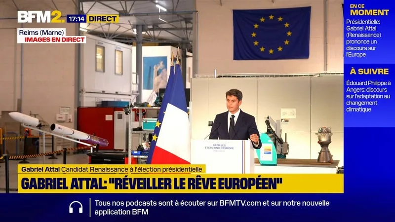 GABRIEL ATTAL PROPOSE DE CRÉER LES « ÉTATS-UNIS D’EUROPE » POUR « ACCOMPLIR LE RÊVE EUROPÉEN »