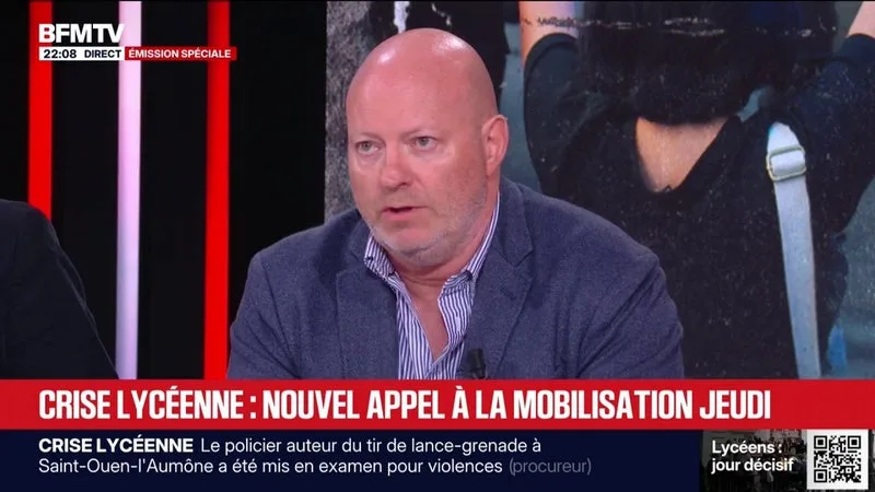 BLOCAGE, MOBILISATION LYCÉENNE: « LES POLICIERS NE SONT PAS LES ENNEMIS DES LYCÉENS », RAPPELLE JEAN-CHRISTOPHE COUVY, SECRÉTAIRE NATIONAL DU SYNDICAT DE POLICE UN1TÉ