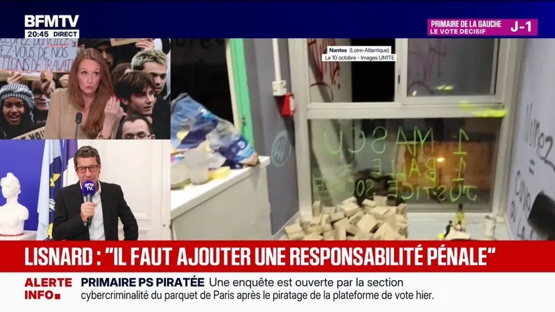 FACULTÉ DE NANTES SACCAGÉE: « JE NE CROIS QU’À LA RESPONSABILITÉ INDIVIDUELLE », DÉCLARE DAVID LISNARD, PRÉSIDENT DE NOUVELLE ÉNERGIE ET CANDIDAT À LA PRÉSIDENTIELLE