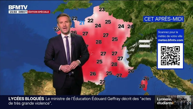 LA MÉTÉO POUR CE MARDI 6 OCTOBRE 2026