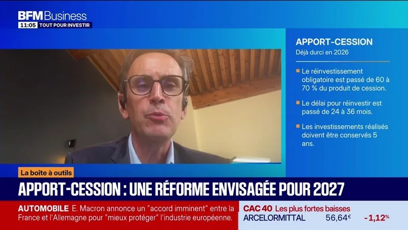 LA BOÎTE À OUTILS : FRÉDÉRIC SUBRA – APPORT-CESSION, UNE RÉFORME ENVISAGÉE POUR 2027 – 12/10