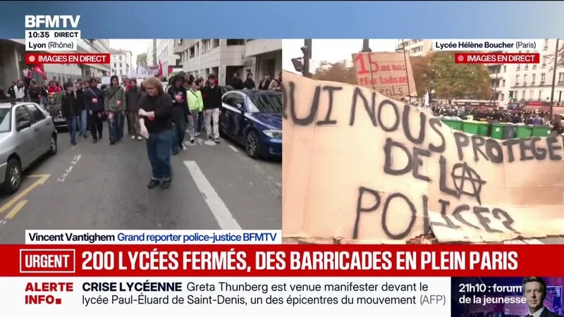 MOUVEMENT LYCÉEN: CE QUE L’ON SAIT DES PARCOURS DES DEUX APPELS À MANIFESTER SUR PARIS